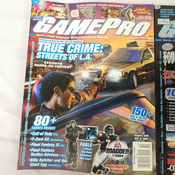 Game Pro Magaziner Lot of 2 September 2001 & October 2003 Soul Reaver Blood Omen - Picture 3 of 4